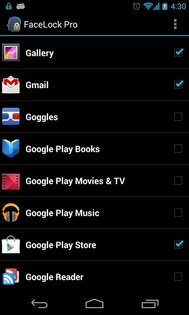 FaceLock for apps 2.9.1. Скриншот 5