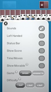 Spider Solitaire 1.4.16.249. Скриншот 5