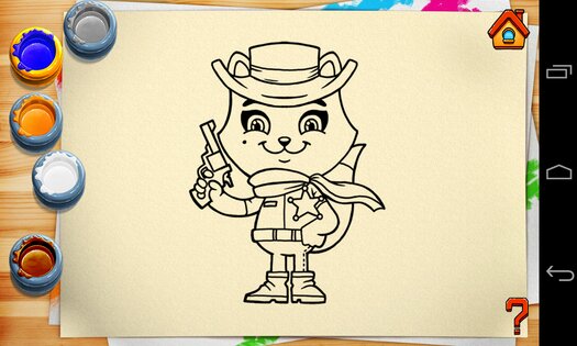 Раскраска: Приключения котят 1.01. Скриншот 4