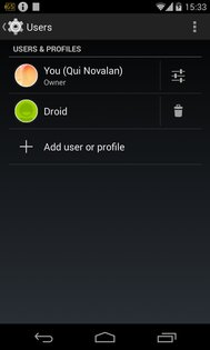 Multiple Users for phone 0.94. Скриншот 2