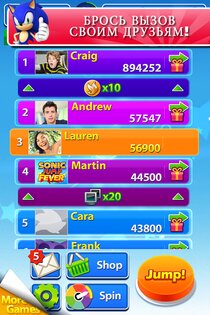 Sonic Jump Fever 1.6.1. Скриншот 3