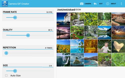 Camera GIF Creator 1.6b. Скриншот 6