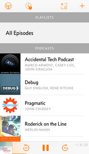 Overcast: Podcast Player 1.0.1. Скриншот 1