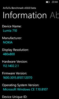 AnTuTu Benchmark 0.8.0.0. Скриншот 2