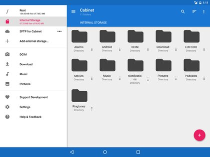 Cabinet File Manager 1.9.8.1. Скриншот 1