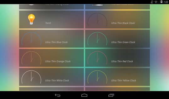Ultra Thin Clock Widgets 1.1.1. Скриншот 3