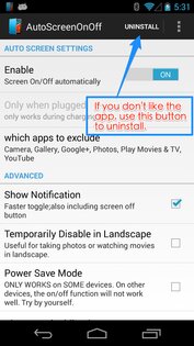 Auto Screen On Off (Smart Cover) 2.9.1. Скриншот 1