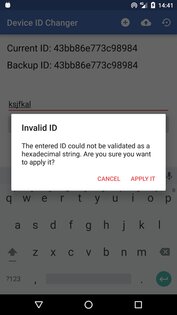 Device ID Changer 6.0.1. Скриншот 2