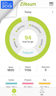 Lifesum. Скриншот 3