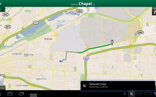 TetherGPS Lite 1.3.0. Скриншот 3