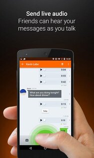 Voxer – рация Walkie Talkie PTT 5.0.8.23188. Скриншот 1