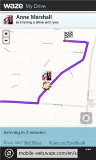Waze. Скриншот 2