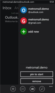 MetroMail. Скриншот 2