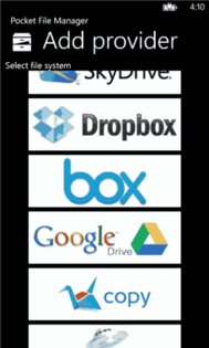 Pocket File Manager. Скриншот 5