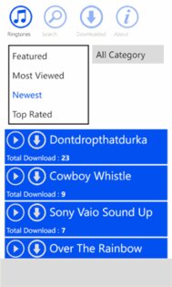 Ringtone Hub. Скриншот 3