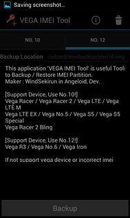 VEGA IMEI Tool 1.0. Скриншот 3