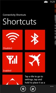 ConnectivityShortcuts. Скриншот 1