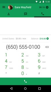Телефон Hangouts 0.1.100944346. Скриншот 2