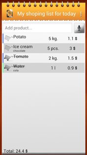 Список покупок 1.6. Скриншот 5