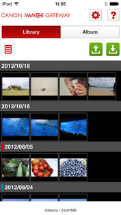 Canon Online Photo Album. Скриншот 1