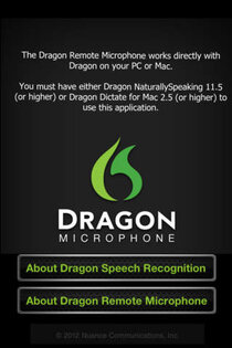 Dragon Remote Microphone. Скриншот 1