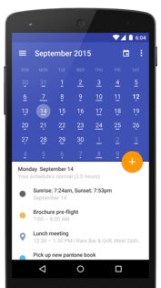 Today Calendar 4.0.7.3. Скриншот 1