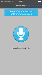 Voice2Mail. Скриншот 1