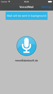 Voice2Mail. Скриншот 2