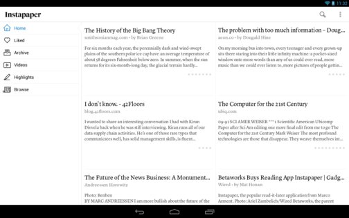 Instapaper 6.3.2. Скриншот 7