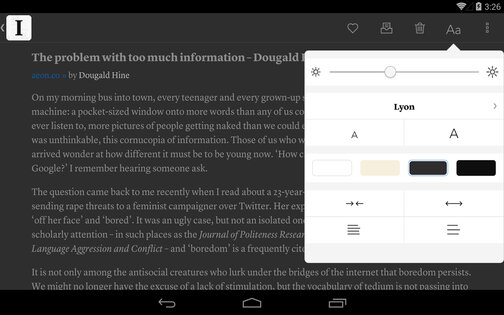 Instapaper 6.3.2. Скриншот 11