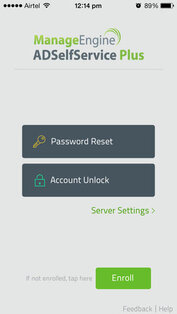 ManageEngine ADSelfService Plus. Скриншот 1