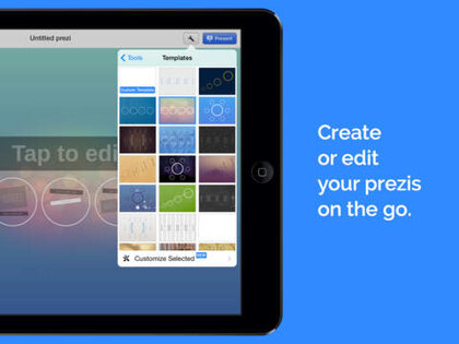 Prezi. Скриншот 1
