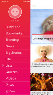 BuzzFeed. Скриншот 1