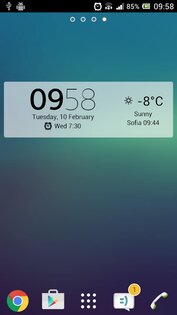 Цифровые часы Xperia 6.9.16.652. Скриншот 5