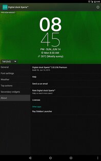 Цифровые часы Xperia 6.9.16.652. Скриншот 14