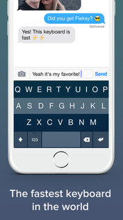 Fleksy Keyboard - Happy Typing. Скриншот 1