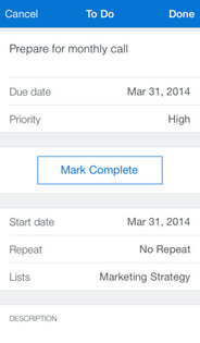 IBM Notes Traveler To Do. Скриншот 2
