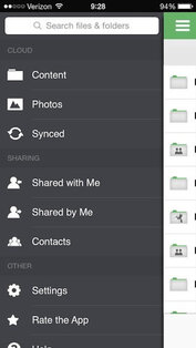 SugarSync. Скриншот 1