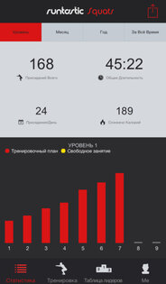 Runtastic Squats PRO. Скриншот 2