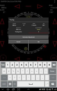 Sniper Calculator 1.0.0.194. Скриншот 10