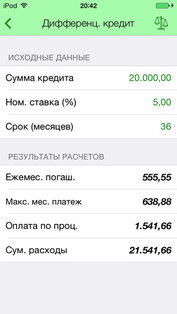 Кредитный Калькулятор +. Скриншот 2