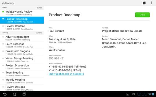 Webex Meetings 44.9.0. Скриншот 9