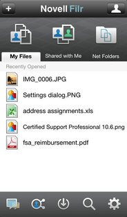 Novell Filr. Скриншот 1