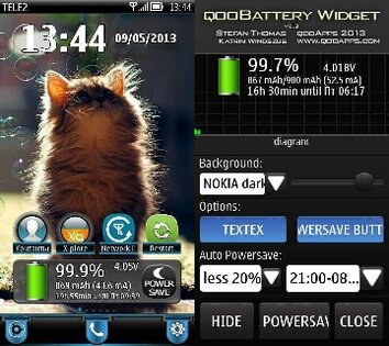 Qoo Battery Widget v2.03(1). Скриншот 1