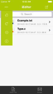 iEditor - Редактор текста/кода. Скриншот 1