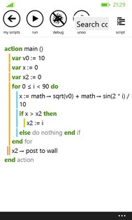 Touchdevelop. Скриншот 3