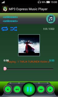 Mp3 Express Music Player 1.1.3. Скриншот 1