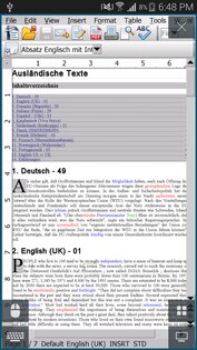 AndrOpen Office 5.5.9. Скриншот 1