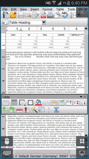AndrOpen Office 5.5.9. Скриншот 2