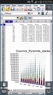 AndrOpen Office 5.5.9. Скриншот 3